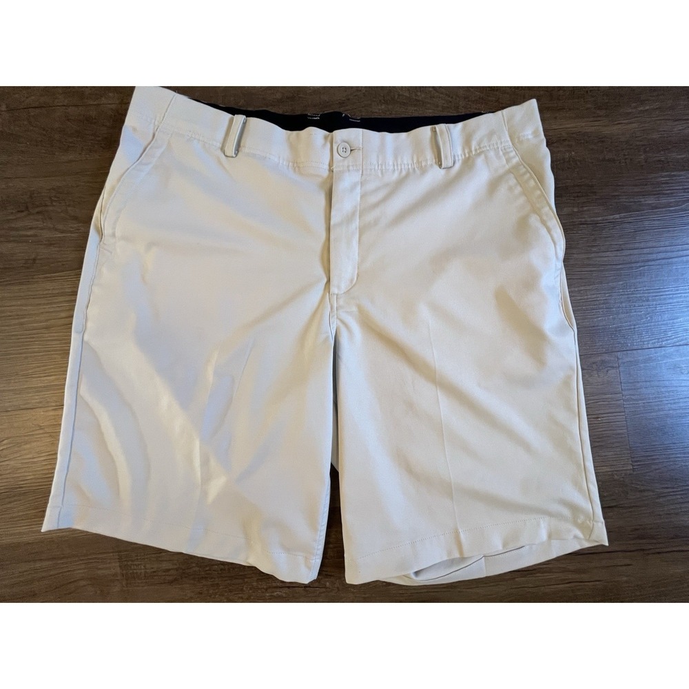 Nike Dri-Fit Shorts Mens 38 Cream Ivory Pockets GolfStretch Performance I11